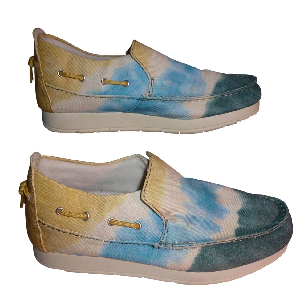 Sperry Tie Dye Boat Shoes Slip On Loafers Comfort Casual Women's Size US 10M
